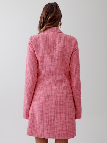 Robe 'ELLE ' Tussah en rose : derrière