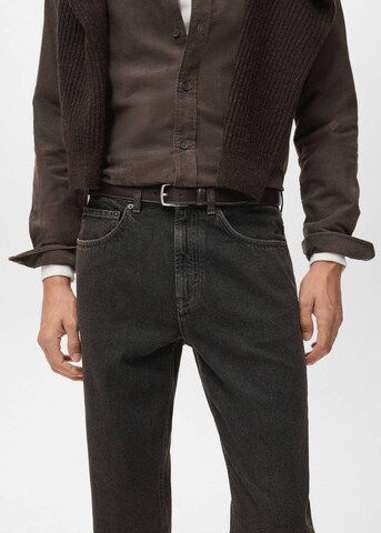 MANGO MAN Tapered Jeans 'Lori' in Brown