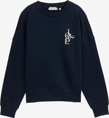 TOM TAILOR DENIM Свитшот в Синий: спереди