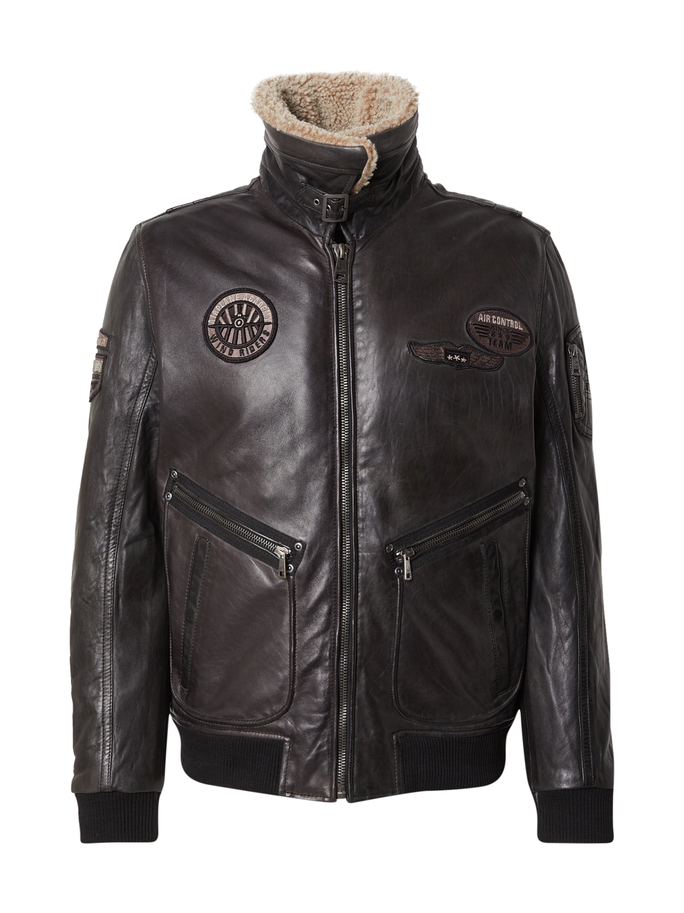 Mauritius Демисезонная куртка 'Starpilot' в Черный: спереди