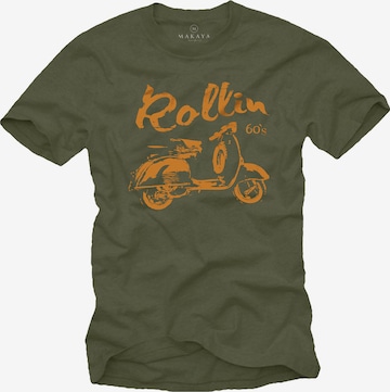 MAKAYA Shirt 'Roller' in Green: front
