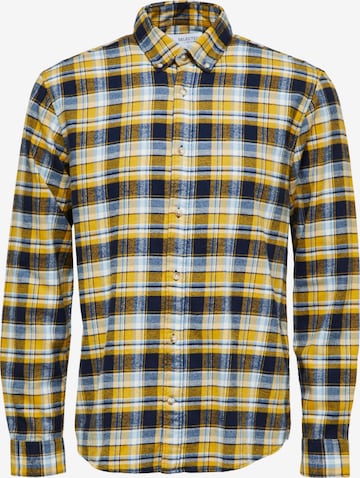 SELECTED HOMME قميص 'Rand' بلون أصفر: الأمام