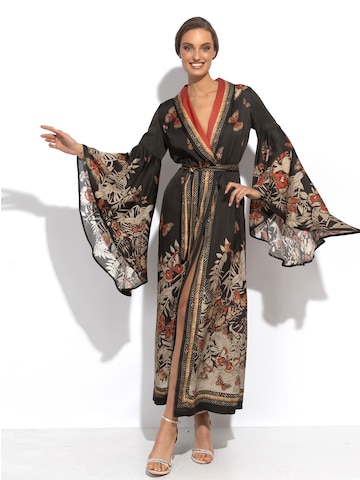 JIORO Strandkleid 'MIDNIGHT BUTTERFLIES'‌‌‌‌‌‌‌‌‌ in Schwarz