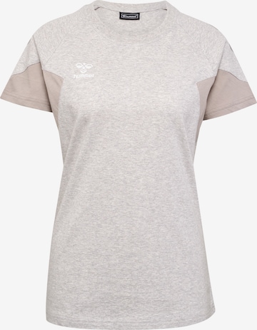 T-shirt fonctionnel Hummel en gris : devant