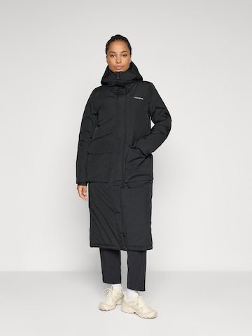 Manteau outdoor 'LEYA' Didriksons en noir : devant