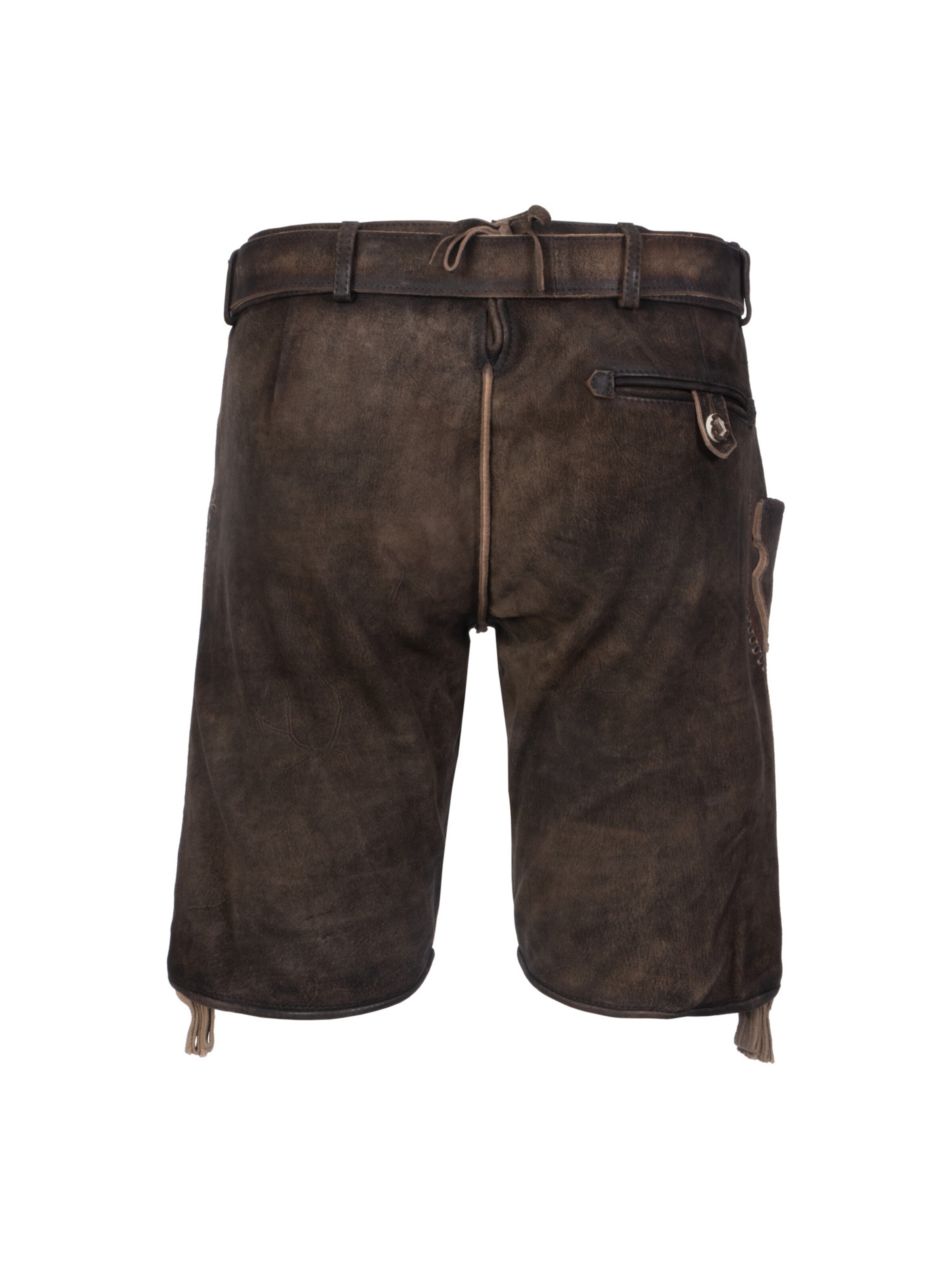 Krüger Buam Regular Traditional pants 'Furchtlos und Treu 3' in Brown