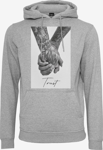 MT Men Sweatshirt 'Trust 2.0' in Grijs: voorkant