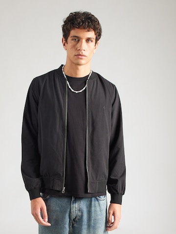 Volcom Φθινοπωρινό και ανοιξιάτικο μπουφάν 'BURNWARD' σε μαύρο: μπροστά