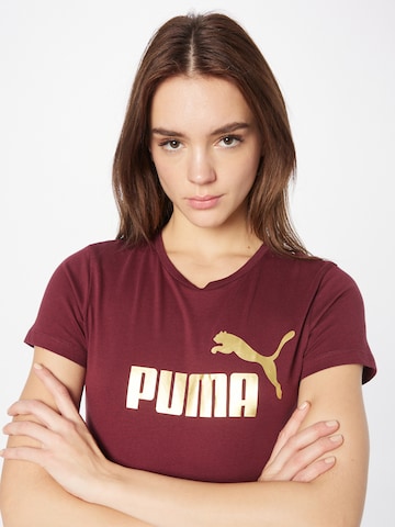 PUMA Sportshirt 'Essentials+' in Rot