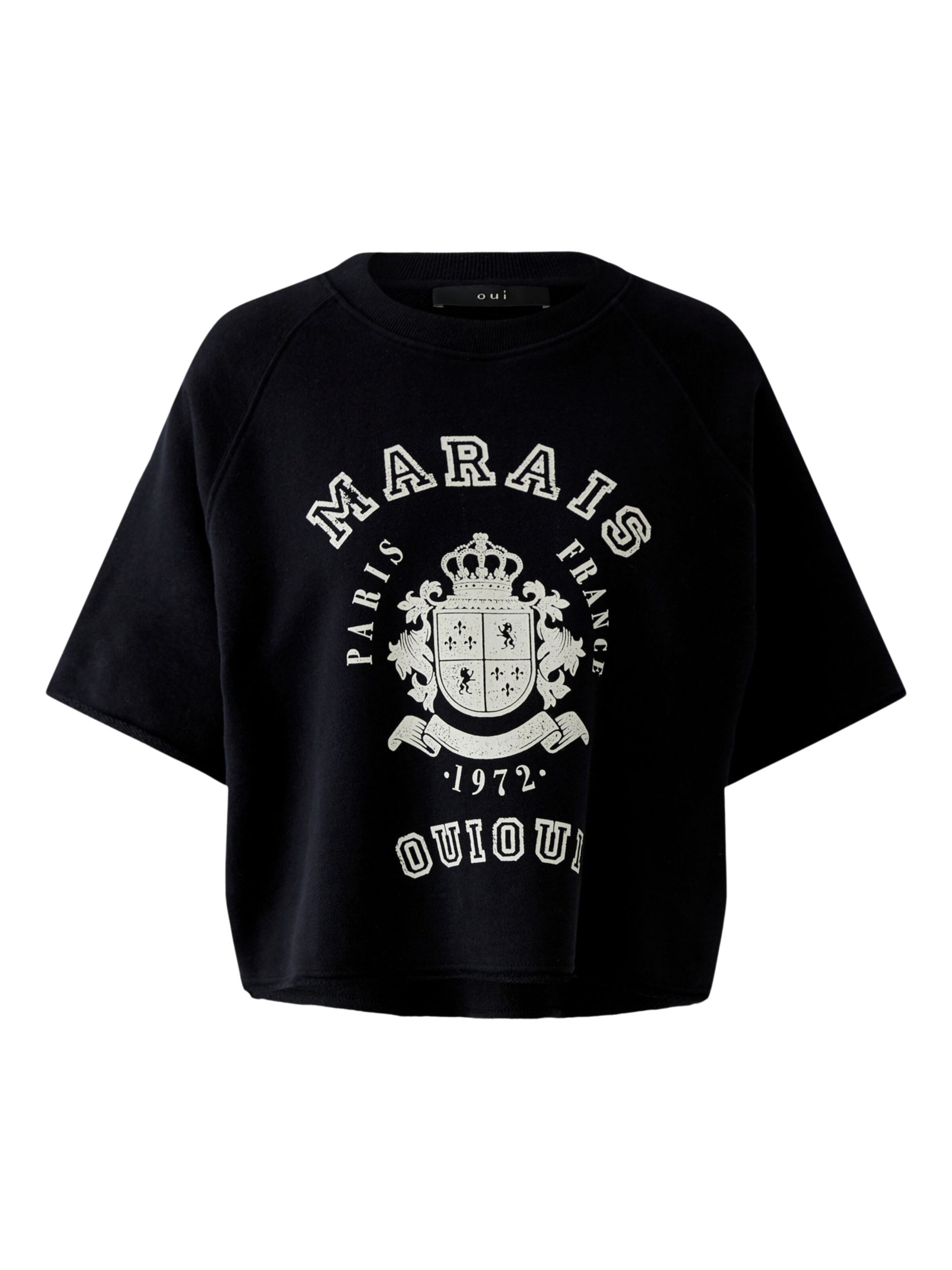 OUI Shirt in Black: front