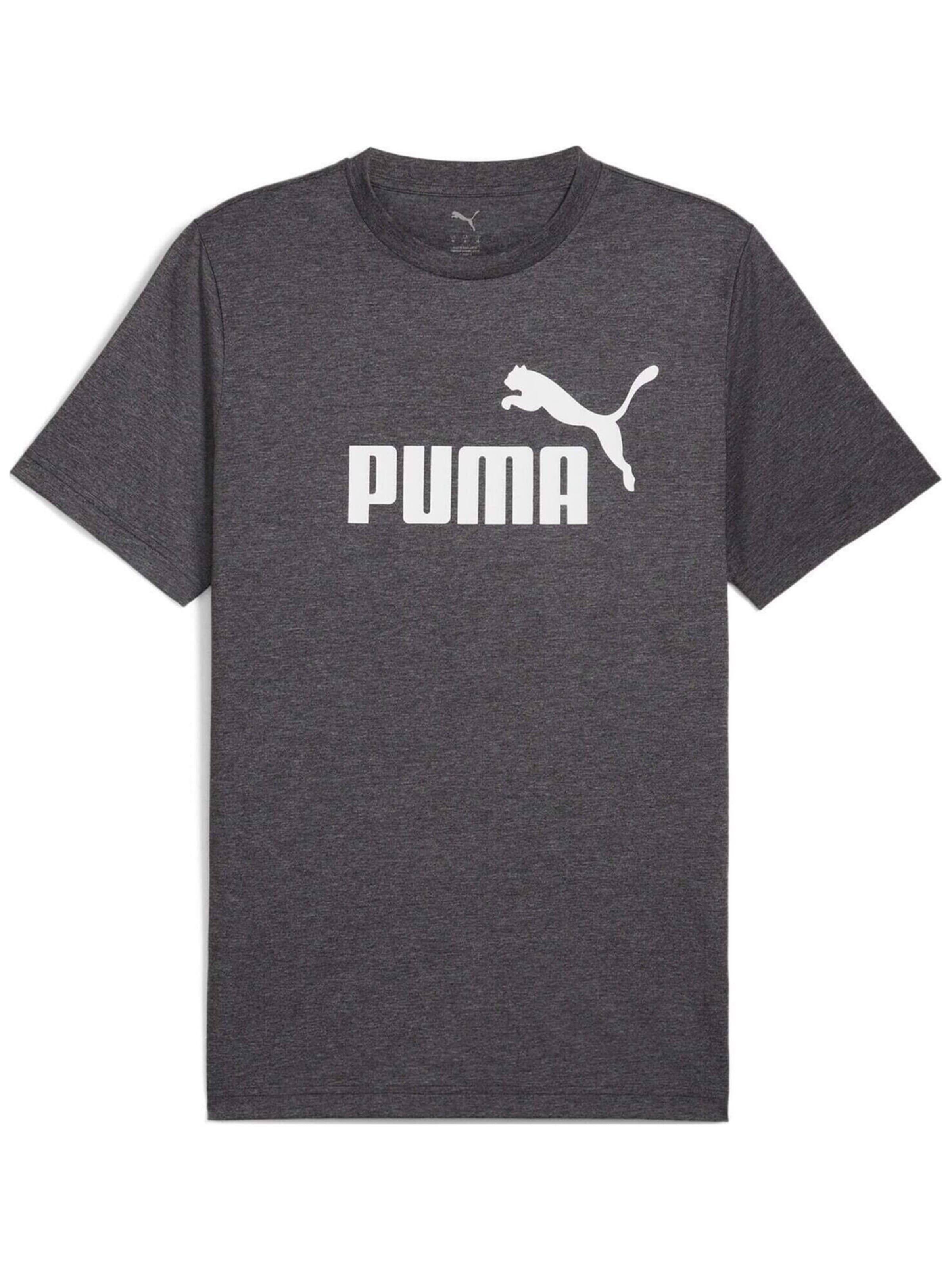T-Shirt 'Puma Ess No. 1 Logo Heather Tee' PUMA en gris : devant