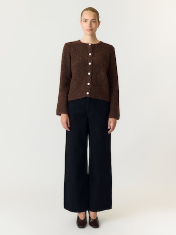 YAS Knit cardigan 'YASPLYRA' in Brown