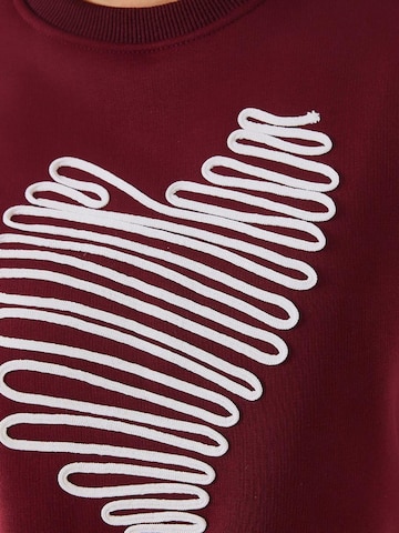Bianco Lucci Majica 'Sweatshirts' | rdeča barva