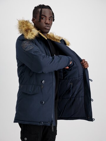 ALPHA INDUSTRIES Winter parka 'Exporer' in Blue