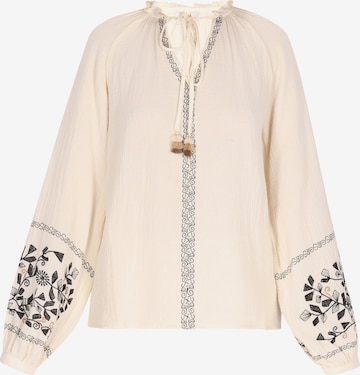 usha FESTIVAL Blúzka 'Festival' - Béžová: predná strana