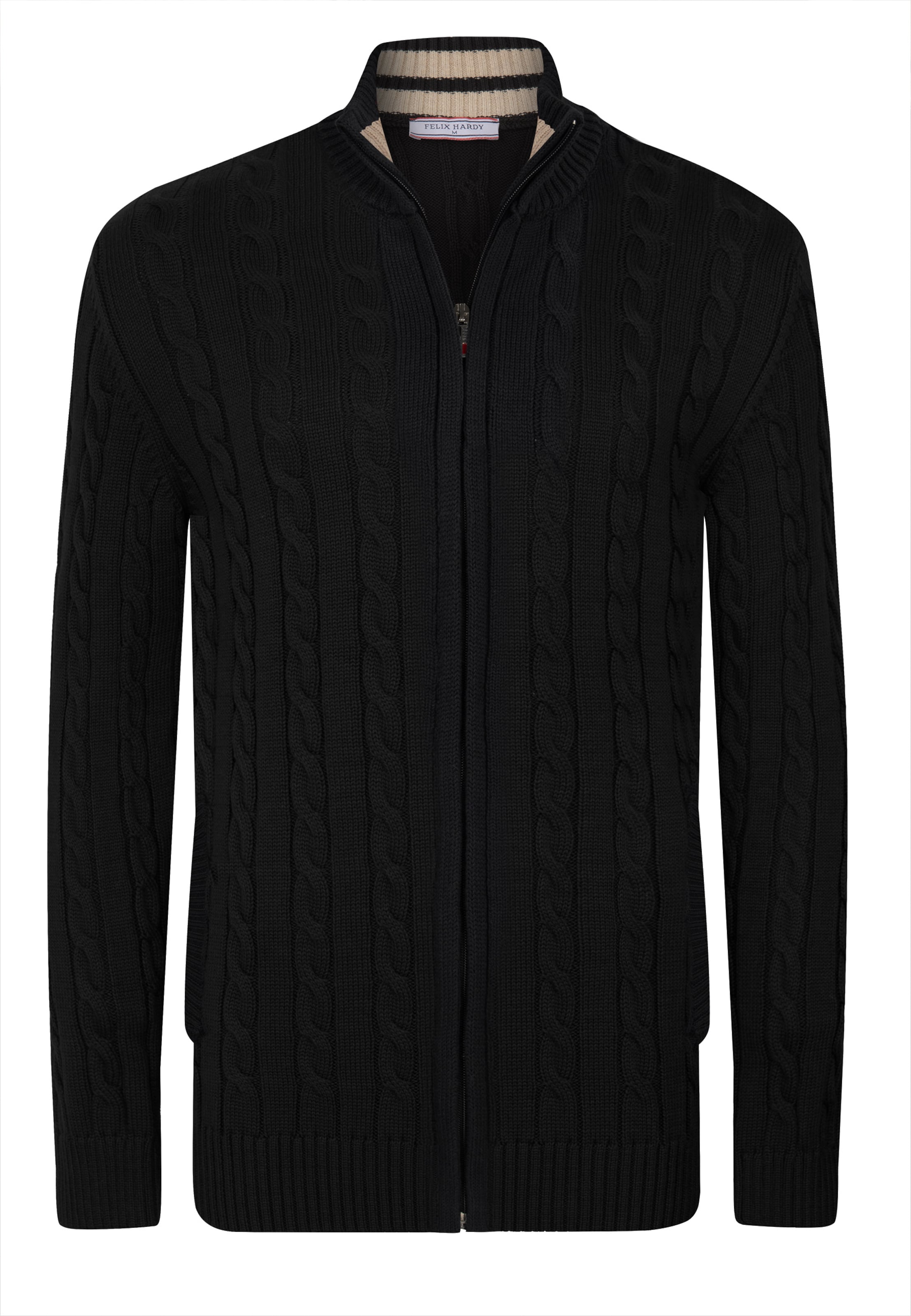 Felix Hardy Kardigán - fekete: elől