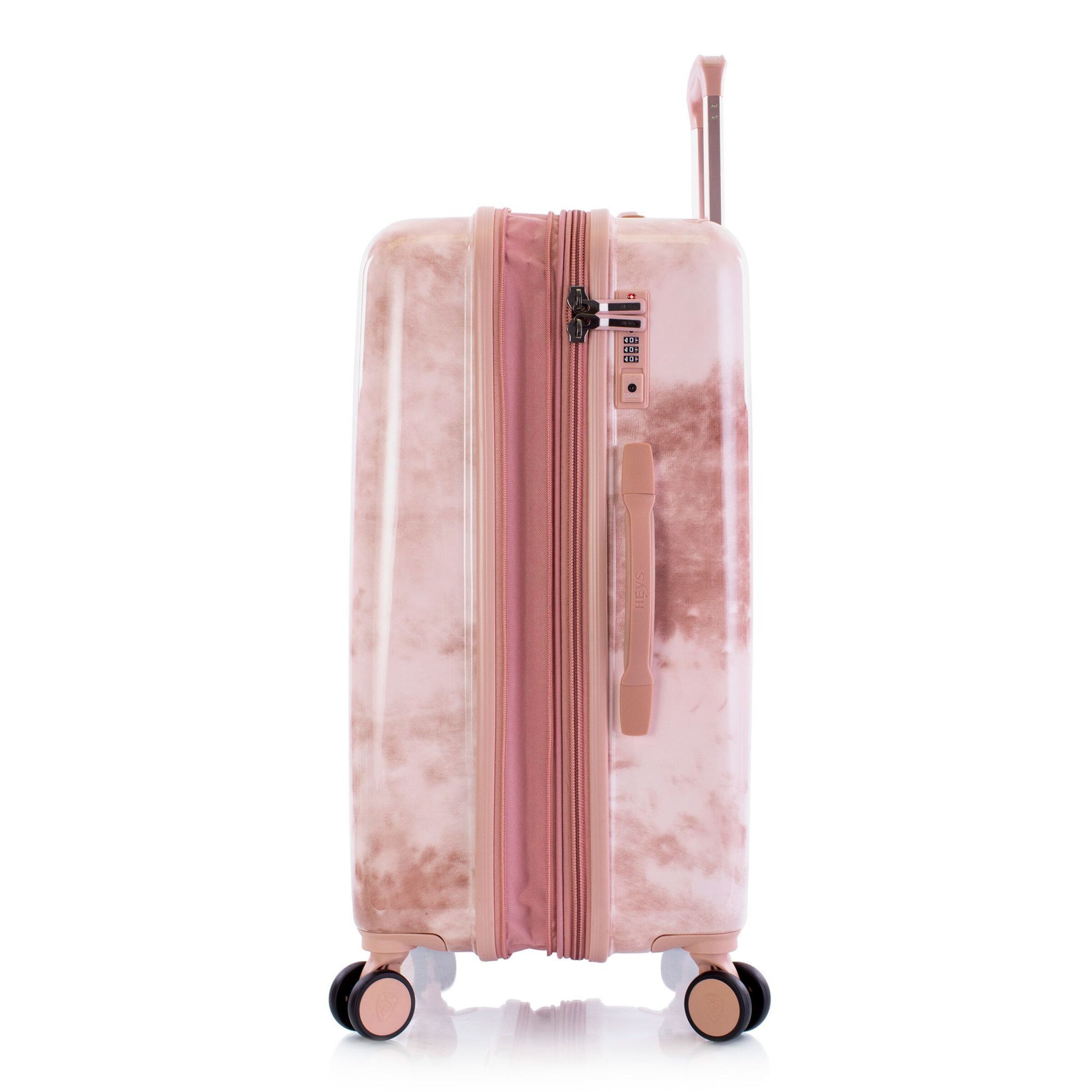Heys Suitcase Set 'Black Camo' in Pink