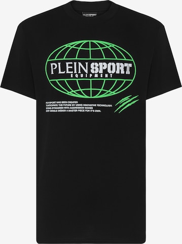 Plein Sport Shirt 'Global Express Edition' in Black: front