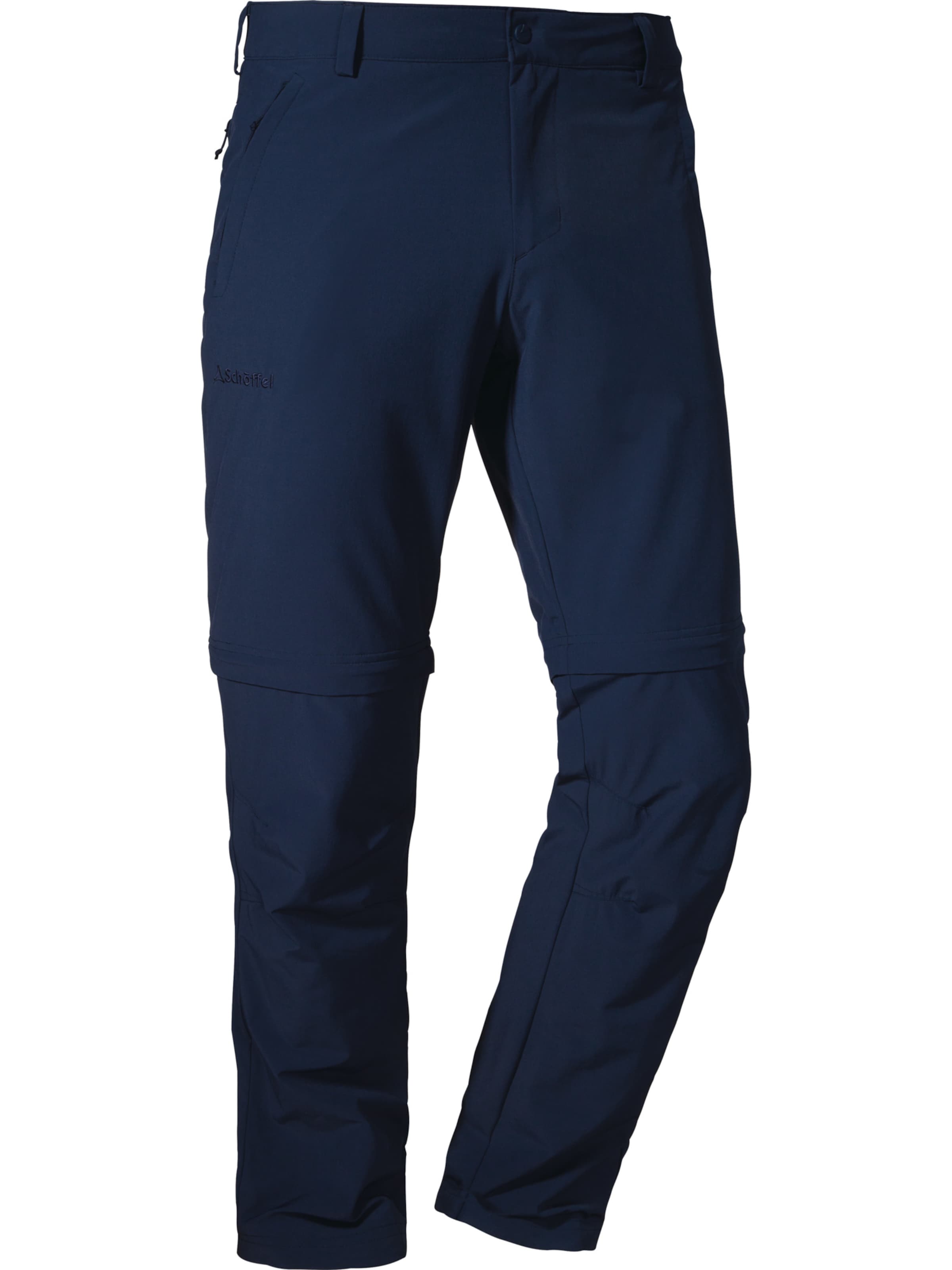 Schöffel Slim fit Outdoor trousers ' Pants Folkstone Zip Off ' in Blue: front