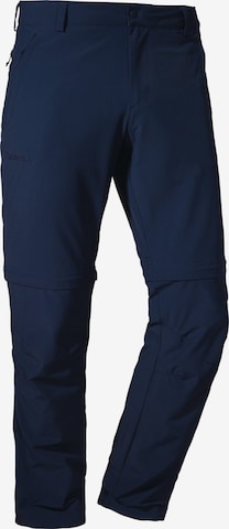 Schöffel Slimfit Hose ' Pants Folkstone Zip Off ' in Blau: Vorderseite