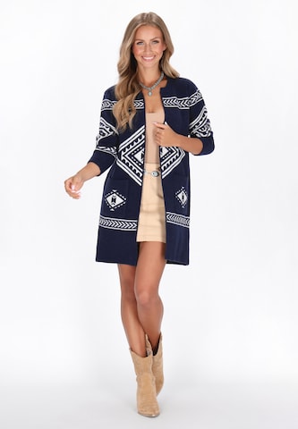 Cardigan IZIA en bleu