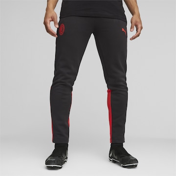 Regular Pantalon de sport 'AC Milan' PUMA en noir : devant