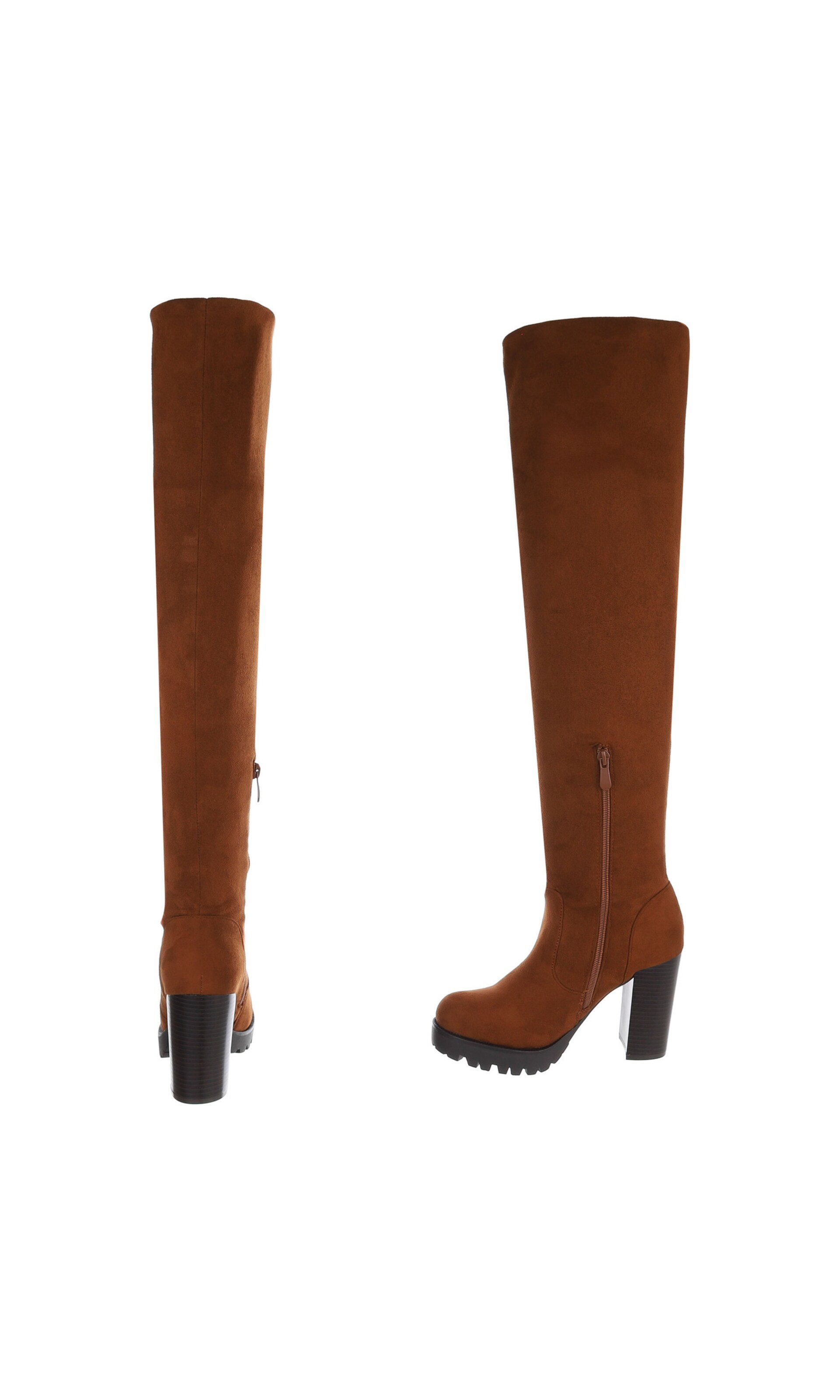 Ital-Design Over the Knee Boots in Brown