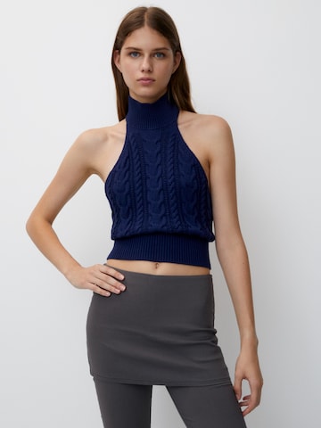 Pull&Bear Knitted top in Blue: front