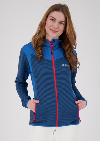 Giacca di pile 'ELM WMN' di deproc in blu: frontale