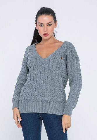 Giorgio di Mare Pullover 'Camilo' in Grau: Vorderseite