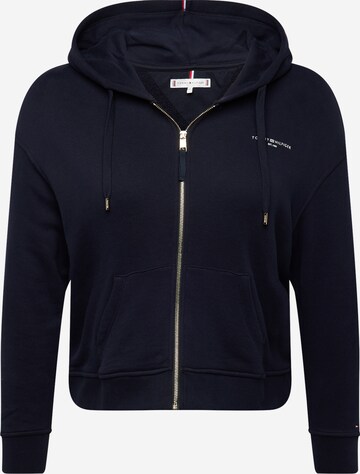 Tommy Hilfiger Curve Sweatjacke in Blau: predná strana