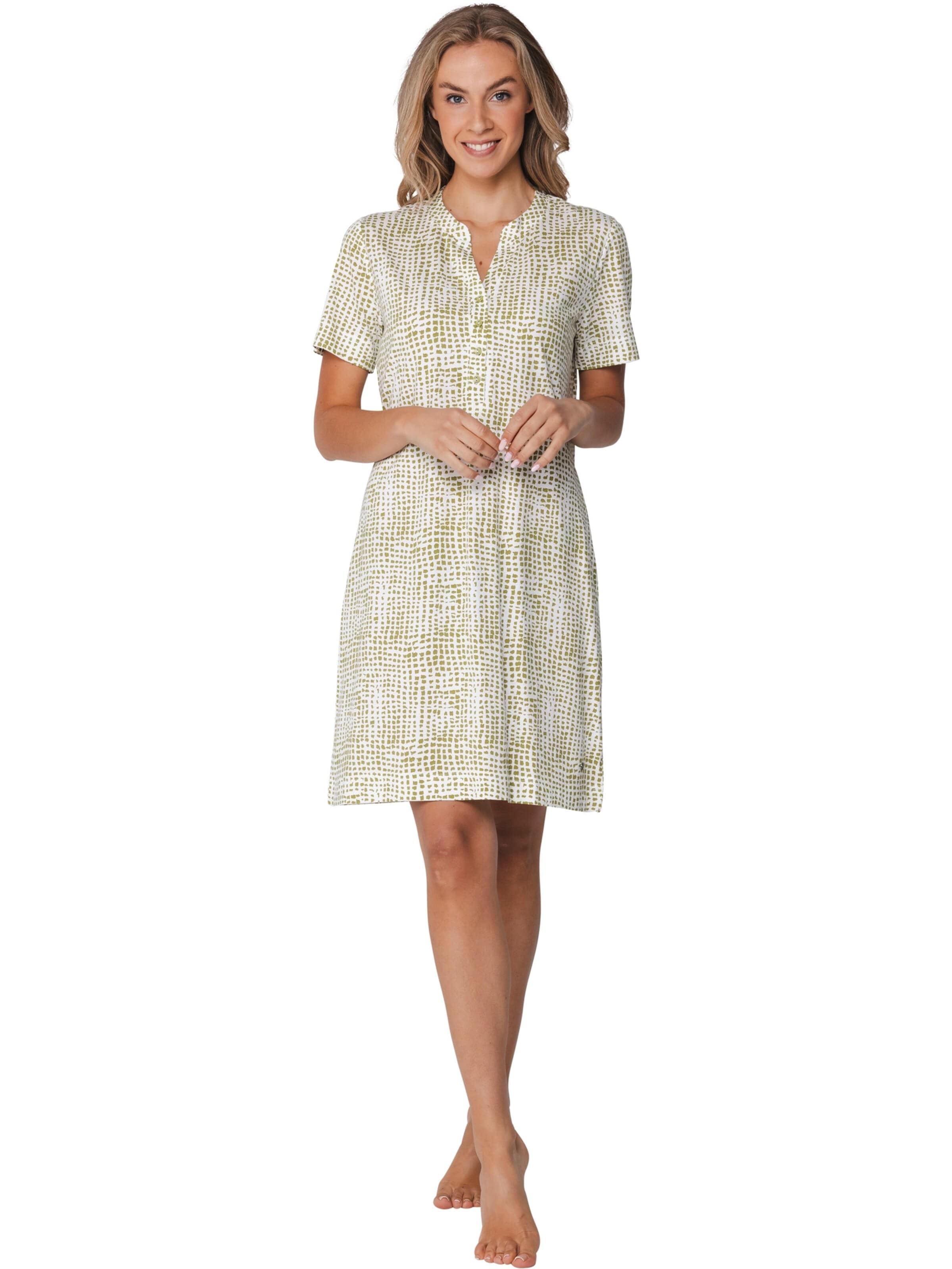 Chemise de nuit Pastunette en vert : devant