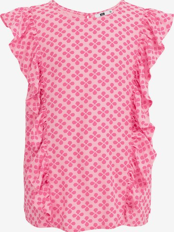 WE Fashion Blouse in Roze: voorkant