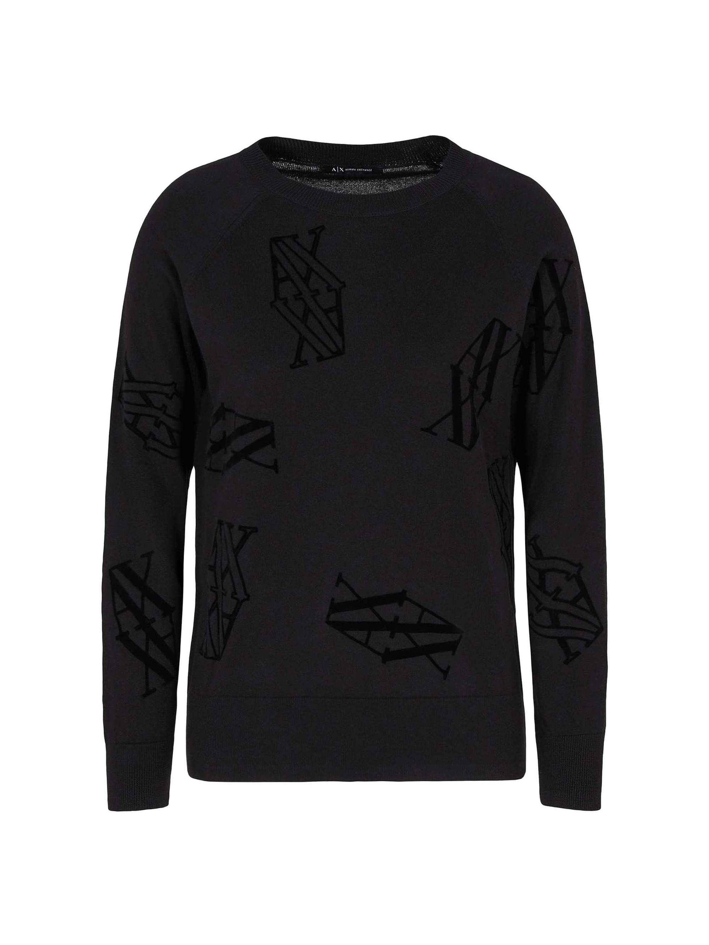 ARMANI EXCHANGE Pullover in Schwarz: Vorderseite
