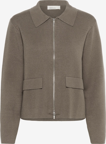 KAREN BY SIMONSEN Knit cardigan 'KBAntonella' in Brown: front