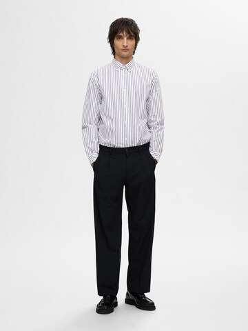 SELECTED Slim fit Overhemd 'SLHRick' in Wit