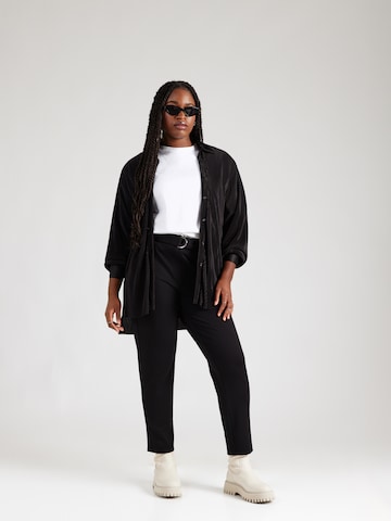 SAMOON Slim fit Trousers in Black