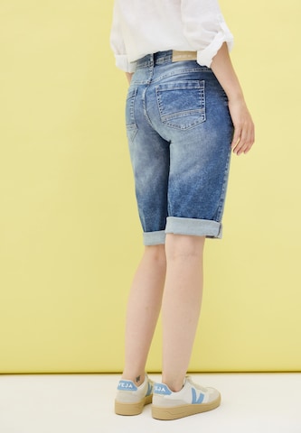 CECIL Slimfit Shorts in Blau
