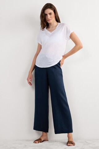 INTIMISSIMI Wide leg Pants 'The Pure Linen' in Blue