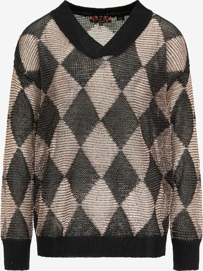 myMo ROCKS Pullover in rosa / schwarz, Produktansicht