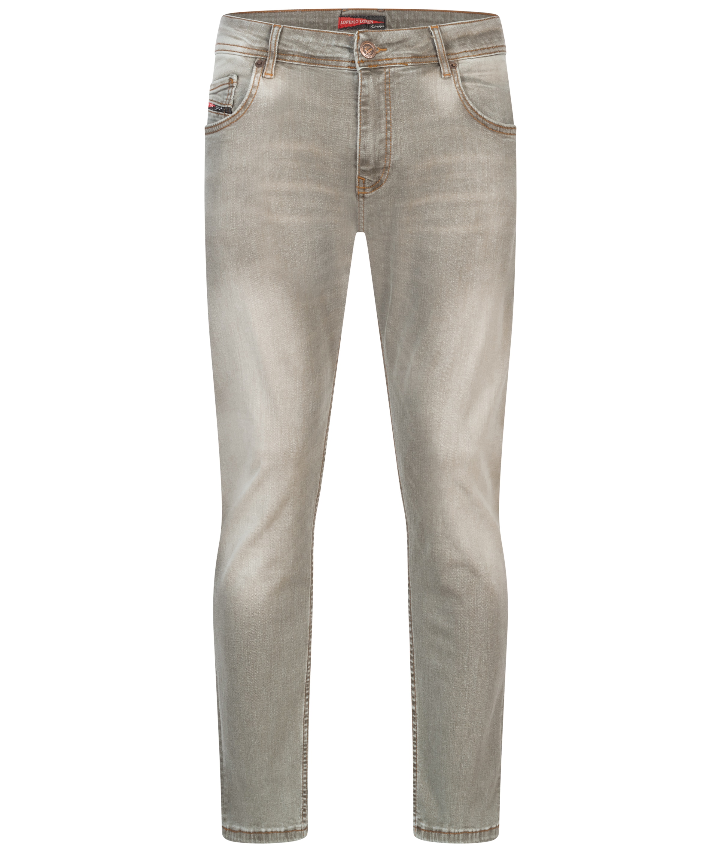 Lorenzo Loren Regular Jeans in Grey: front