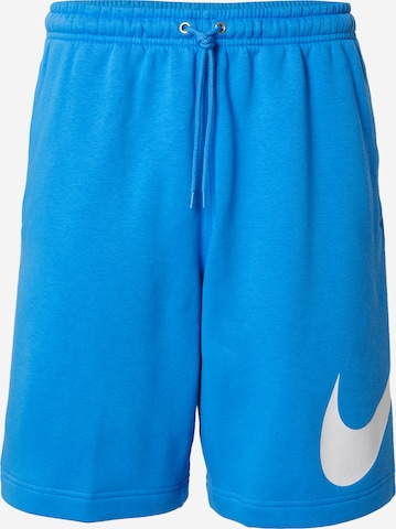 Pantalon 'CLUB' Nike Sportswear en bleu : devant