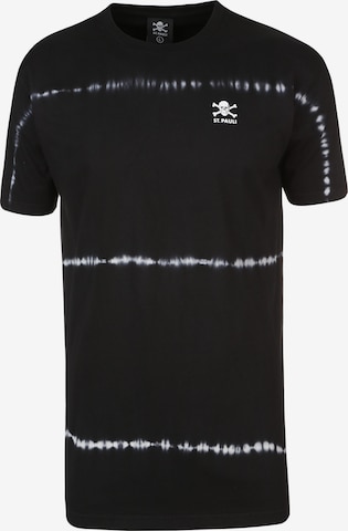 T-Shirt 'Batik' FC St. Pauli en noir : devant