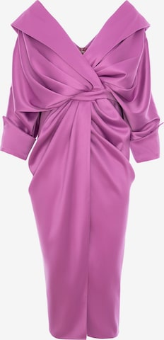 acob a porter Abendkleid in Lila: Vorderseite