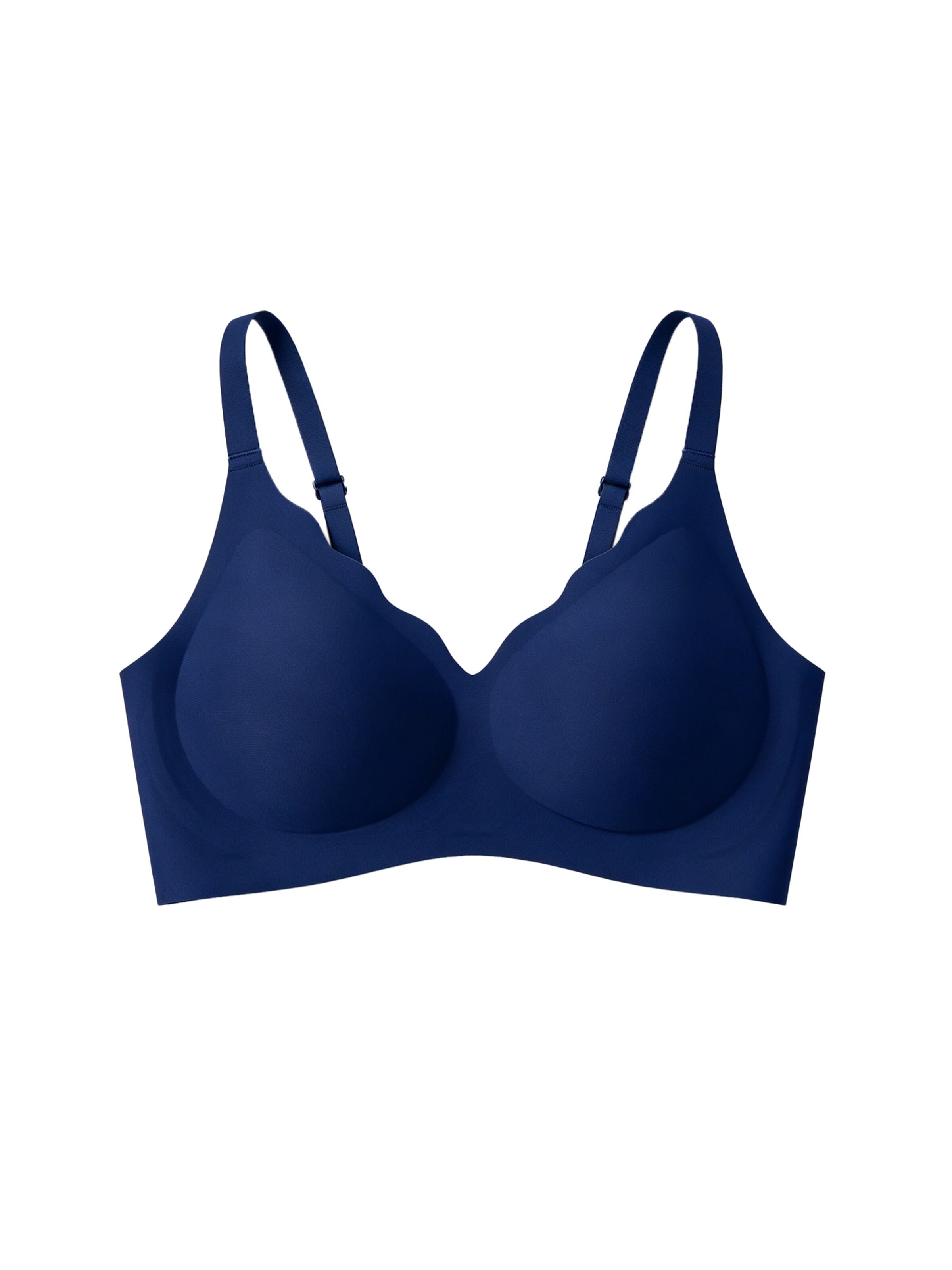 SHARICCA Push-up Bra 'SHARICCA Seamless Wireless Bra' in Blue: front