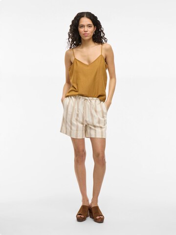 VILA Regular Broek in Beige