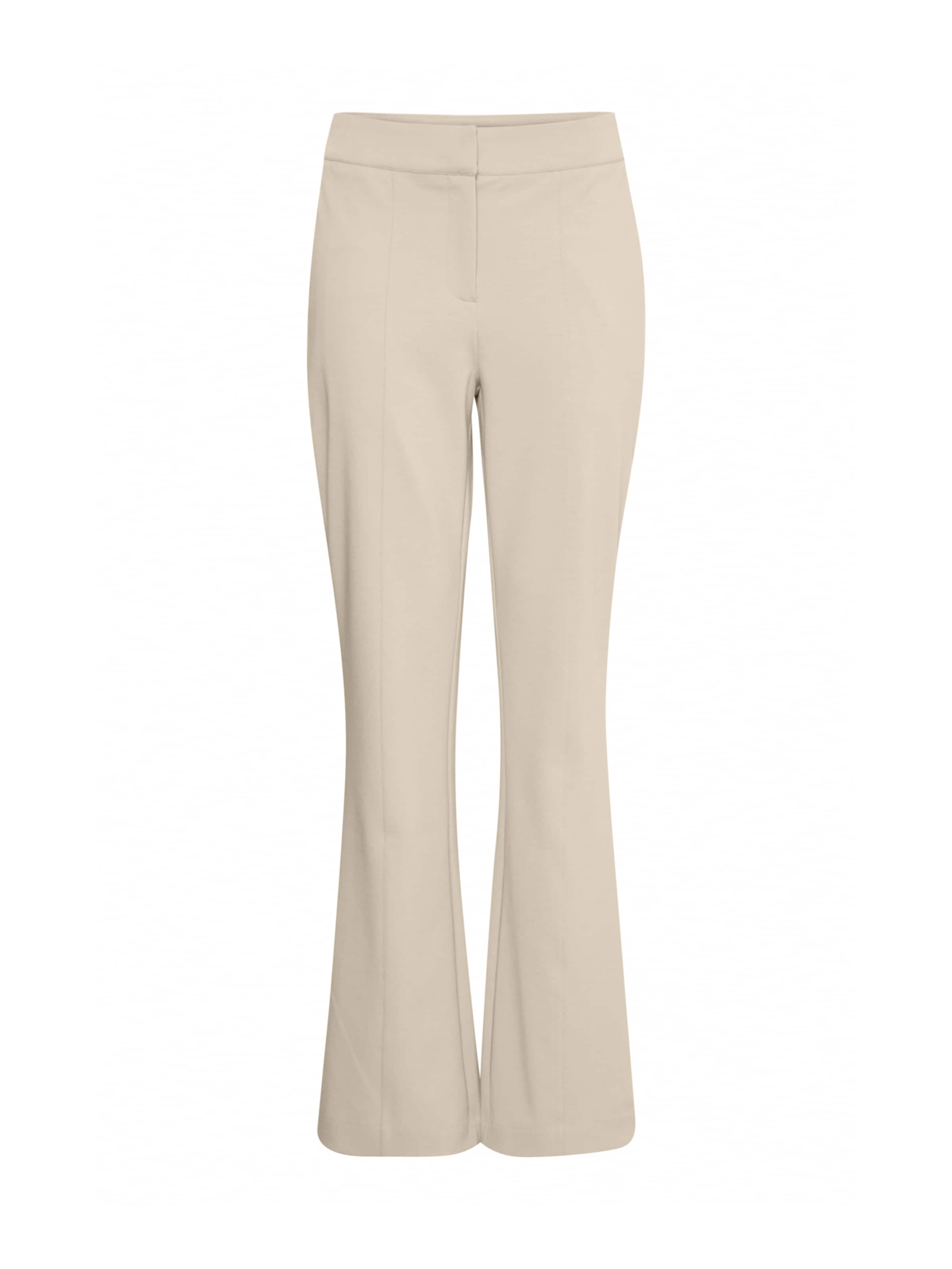 ICHI Расклешенный Штаны в Бежевый: спереди