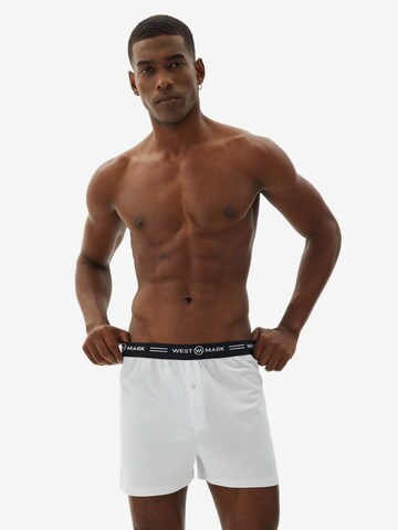 WESTMARK LONDON Boxer shorts 'TEDDY' in White: front