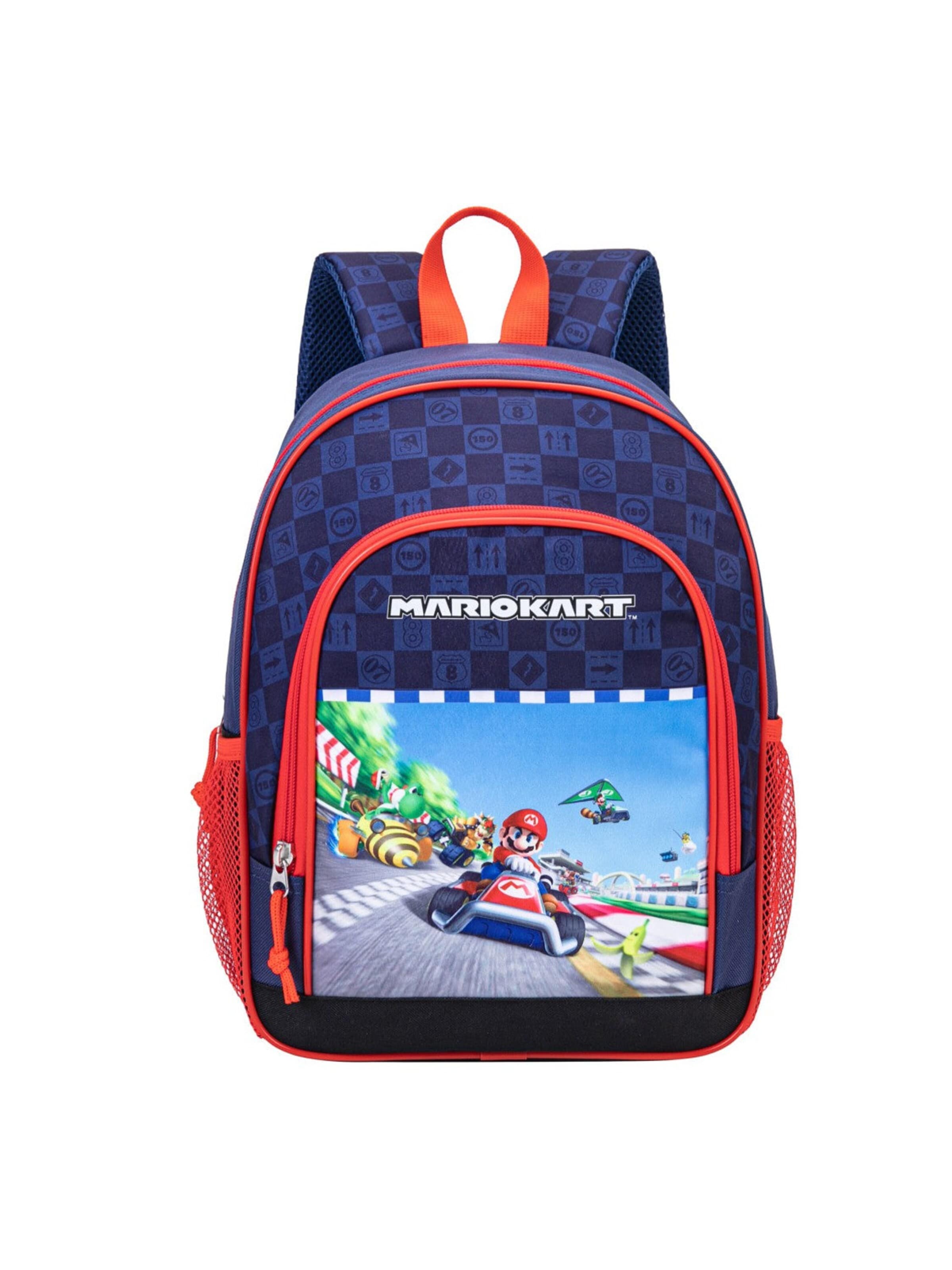 Super Mario Backpack 'Super Mario Kart' in Blue: front