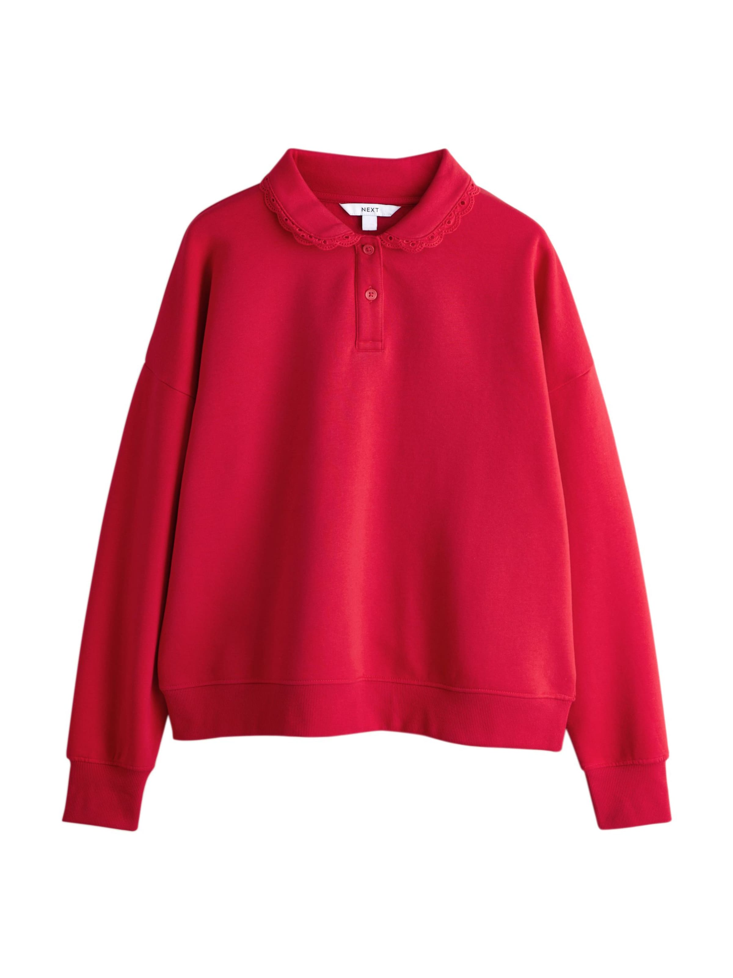 Next Sweatshirt in Rood: voorkant